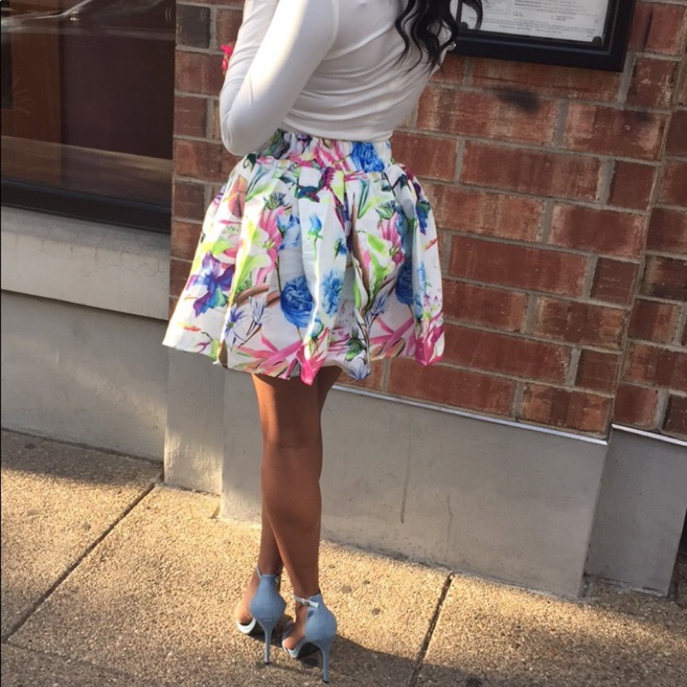 Floral Print Skirt